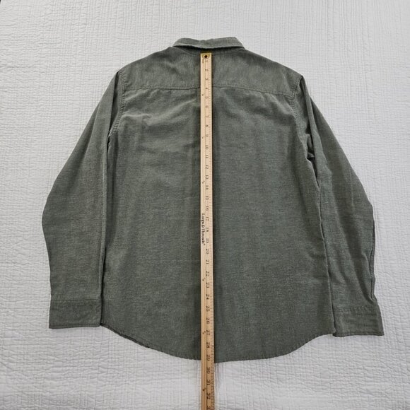 Ecko Unltd. Button Down Shirt Men's L Green Chambray Long Sleeve EUC LN - Picture 15 of 16